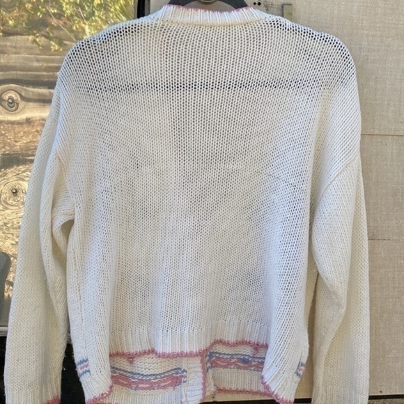 Vintage Hand Embroidered Knit Grandma Core Floral Cardigan Sweater​ - Picture 11 of 15